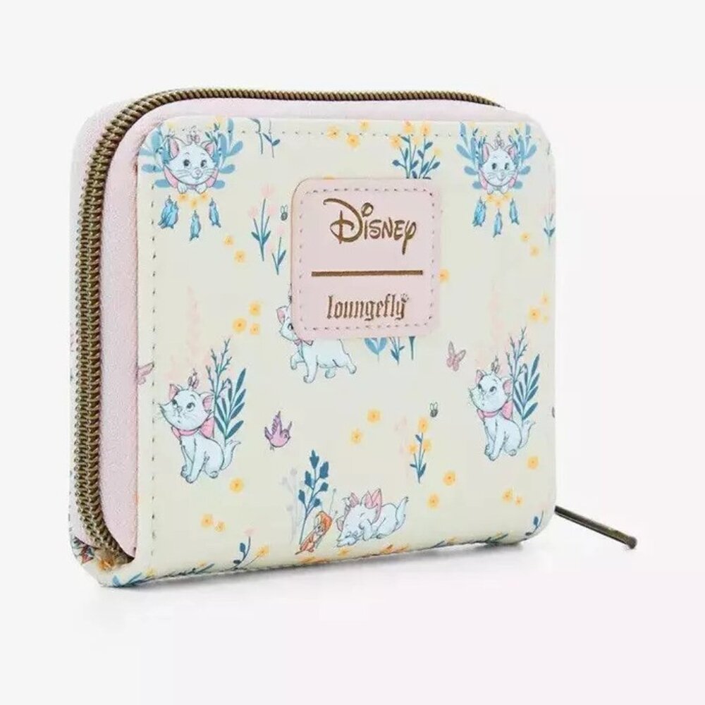 Loungefly Disney Aristocats Marie Wallet Floral Pattern Zip Around - Picture 4 of 4